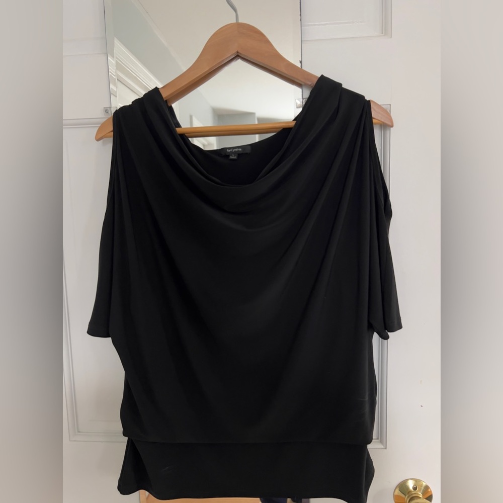 For Cynthia L cold shoulder peplum blouse